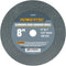 POWERTEC 15522 Bench and Pedestal Grinding Wheels, 8 Inch x 1 Inch, 100 Grit Aluminum Oxide for Bench Grinder