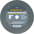 POWERTEC 15522 Bench and Pedestal Grinding Wheels, 8 Inch x 1 Inch, 100 Grit Aluminum Oxide for Bench Grinder