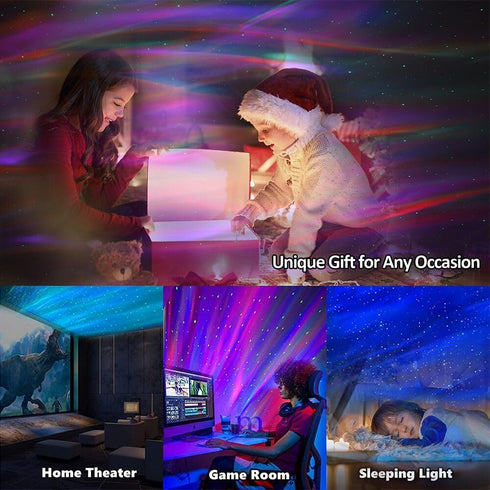 Elec3 Northern Lights Projector with White Noises, Remote & Timer, Bluetooth Star Projector, Valentines Day Gifts