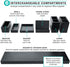Excello Global Products Magnetic Desk Organizer with 6 Removable Compartments for Office Supplies