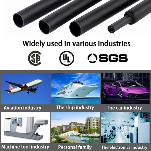 OLIREXD 3:1 Waterproof Heat Shrink Tubing - Adhesive-Lined Wire Wrap Tube Insulation for DIY (Dia 1.6"(40mm))