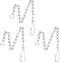 Toilet Handle Chain - Stainless Steel Flapper Lift Chain Replacement, Fits Most Toilet Flappers, 3 Pieces