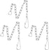 Toilet Handle Chain - Stainless Steel Flapper Lift Chain Replacement, Fits Most Toilet Flappers, 3 Pieces