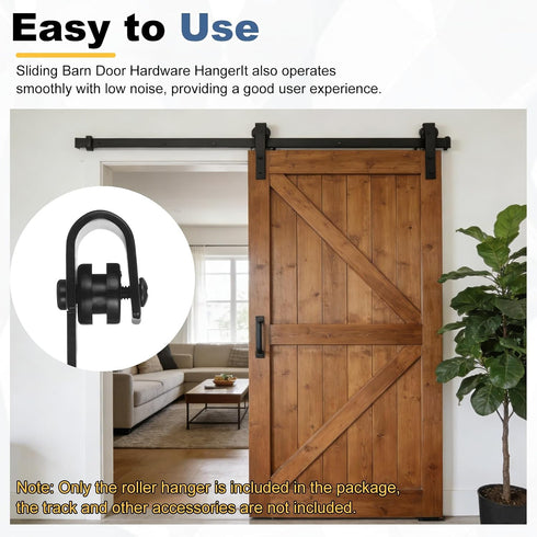 4Pcs (123.5x26mm, uxcell Sliding Barn Door Hardware Hanger, Mini Sliding Door Hardware for TV Stands Wardrobe Small