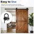 4Pcs (123.5x26mm, uxcell Sliding Barn Door Hardware Hanger, Mini Sliding Door Hardware for TV Stands Wardrobe Small