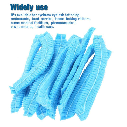 Wytino Disposable,100PCS Disposable Nonwoven Bouffant Hair Net for Hospital Salon Spa Catering and Dust- Workspace