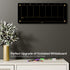Yeoux Black Glass Golden Weekly Dry Erase Calendar Whiteboard 23x9.5" for Home Office, 7 Days Planner, 4 Markers