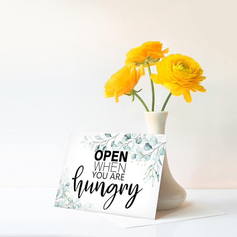 Greenery Open When Envelopes, College Care Package Gift for Boyfriend, Girlfriend, Families - 15 Envelopes