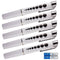 NOVAMEDIC 5 Pack LED Pen Light with Pupil Gauge, Reusable Medical Diagnostic Penlight