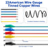 12PCS Alligator Clips Electrical, 6 Colors Premium Test Leads Set, 22AWG Flexible Copper Wire for Test Probes, 21.5