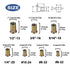 TR TOOLROCK 860pcs 6#-32, 8#-32, 10#-24, 1/4"-20, 5/16"-18, 3/8"-16, 1/2"-13, Rivet Nut Kit, SAE UNC Rivet Nuts