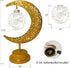 Mayamila Decorative Table Lamp, Crescent Moon Light Ramadan Table Decor, Battery Powered Christmas Ramadan Desk Lamp