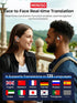 MS190 135 6.0, 60Hrs MINISO Language Translator Earbuds, AI Translation Earbuds Real Time with Languages, Bluetooth LED