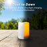 4"x6", Homemory Large Solar Candles Outdoor Waterproof, Dusk to Dawn, Solar Powered Flameless Candles for Outdoor