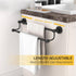16-26 Inches SUS304 BESy Adjustable Double Bath Towel Bar for Bathroom Stainless Steel Towel Holder, Hotel Style Wall