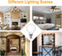 KLY G50 Bulb E12, 2700K Bulbs, 40W Bulbs A15 500LM, CRI90, Dimmable, 6 Pack Ceiling Fan Light Warm White Candelabra LED