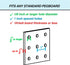 6 Pack Pegboard Bins Black Extra Large - Hooks to Any Peg Board - Organize Hardware, Accessories, Attachments