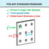 Pegboard Bins 3 Pack Clear Large, Organize Hardware, Accessories & Small Parts for Workbench, Garage Storage & Craft