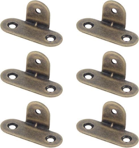 Quluxe 6 Pcs Metal Corner Brackets Furniture Corner Protector Decorative Right Angle Corner