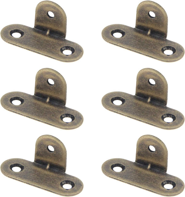 Quluxe 6 Pcs Metal Corner Brackets Furniture Corner Protector Decorative Right Angle Corner