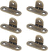 Quluxe 6 Pcs Metal Corner Brackets Furniture Corner Protector Decorative Right Angle Corner