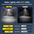 231 300 3 IP65 Garage(4 Pack) TECKNET LED Solar Motion Lights Outdoor, Angle & Lighting Modes, PIR Motion Sensor