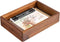 Desk Accessories Tray, 9.5x6.7x2 inch Office Box Tray for Pens, Stapler, Notes, Wooden Stationery Saver