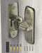 90/180 Degree Barn Door Lock - Small Flip Gate Latches Hardware for Sliding Door Security (Bronze-1Pc)