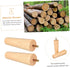 4pcs M8 5x15cm Beavorty Wood Furniture Legs Tapered Table Legs Cabinet Feet with Threaded Rod for Coffee Table Desk