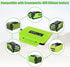 Power Wheel Adapter for Greenworks 40V Lithium-ion Battery, Robotics Connector with Fuse & Switch