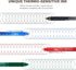 ParKoo Retractable Erasable Gel Pens, 0.7 mm Fine Point, 12-Pack with 4 Assorted Color Inks