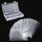 YOLCAR 100 Pack Paper Money Holders with Plastic Storage Case, Clear Thicken Paper