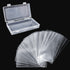 YOLCAR 100 Pack Paper Money Holders with Plastic Storage Case, Clear Thicken Paper