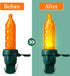 Bulk 60 Pcs Christmas LED Replacement Bulbs, Mini Christmas Tree Light Bulbs for Decorations (Orange)