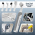 5 LifeBasis Rechargeable Power Scrubber, Cordless Electric Cleaning Brush, Water Resistant Small Electric Grout Brush
