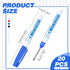 SATINIOR 20 Pcs Deep Hole Marker Pens 30 mm Waterproof Deep Reach Markers Multi Purpose Deep Drill Hole Long Nose Marker for Carpenters Builders Construction Woodworking Architect Supply, 4 Ink Color by SATINIOR