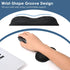 VANKEY Mouse Wrist Rest, Ergonomic Desk Pad for Comfortable Computer Mouse Support (Black)