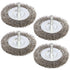 4PCS 3 Inch Stainless Steel Wire Wheel Brushes Kit for Drill with 1/4-Inch Shank, Wire Wheels for Grinders