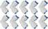 Lemoy 1/4 inch Tube to 1/4 inch Tube Push Fit Elbow Quick Connect for RO Water System (Set of 10)
