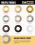 The Can Converter 5" 6" Ceiling Medallion for Recessed Can Light Home Improvement Decorative Steel Flat Goof Ring