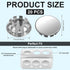 20pcs Seal Electrical Box Knockout Plugs, Removable Round Electrical Panel Knockout Seal for 1/2in Conduit Pipe