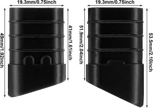 8 Pack Honeydak Folding Chair Replacement Foot Caps, Black Plastic Leg Caps, Floor Protectors Compatible with Lifetime