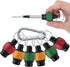 Navaris Ball Grip Bit Holder Set - Carabiner Ring for Holding Drill