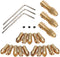 Mesee 3 Sets 0.5-3mm Brass Drill Chuck, Small Electric Drill Bit Collet Set with Allen Wrench
