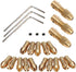 Mesee 3 Sets 0.5-3mm Brass Drill Chuck, Small Electric Drill Bit Collet Set with Allen Wrench