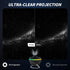 1 180 Galaxy Projector, Star Projector Home Planetarium with Glass Projection Disc, Rotatable Starry Sky Night Light