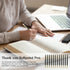 PerKoop 30 Sets Thank You Pens, Employee Appreciation Ballpoint Pen Gifts with Inspirational Quotes, Black Ink
