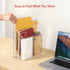 BEYGORM Acrylic File Folder Holder Organizer, 3 Tiers Clear Wall Hanging File Organizer, Large Vertical Folder Holder
