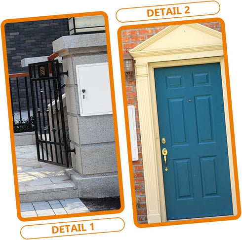 Mailbox Package Lockable Outdoor Plastic Milk Box for Wall Mounted Fresh Dairy Holder Decorative and Functional Design