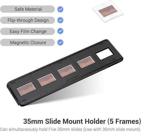 JJC 35mm Photo Slide Mount Holder, Compatible with Film Scanners, Mobile Film Scanner Convert & Negative Film